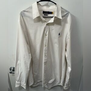Polo by Ralph Lauren Slim Fit Men's Classic White Dress Shirt
